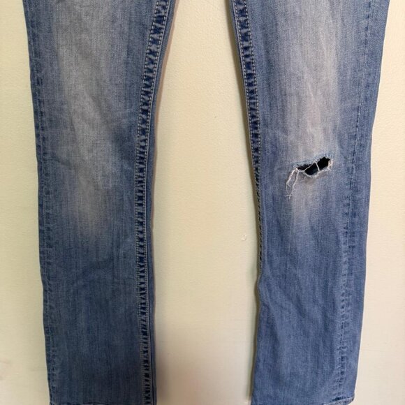 Miss Me Winged Backside Embellished Embroidered Easy Bootcut Size 29 Style E3313 - Picture 3 of 12